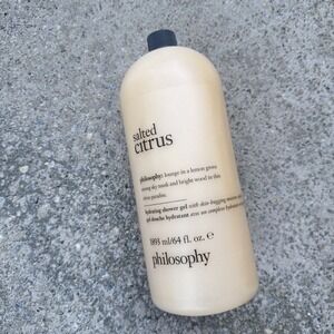 Philosophy Salted Citrus Hydrating Shower Gel 64 fl. oz.  NO PUMP   (NEW)‎